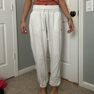 White Nike Sweatpants